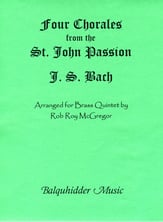 4 CHORALES FROM ST JOHN PASSION cover